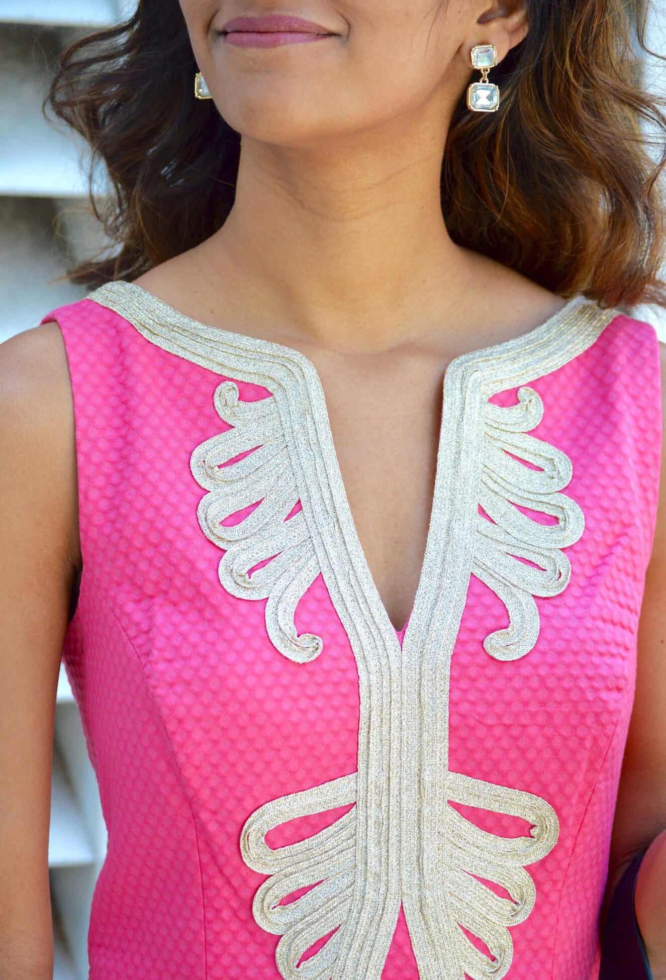 Pink Shift Dress - An Unblurred Lady