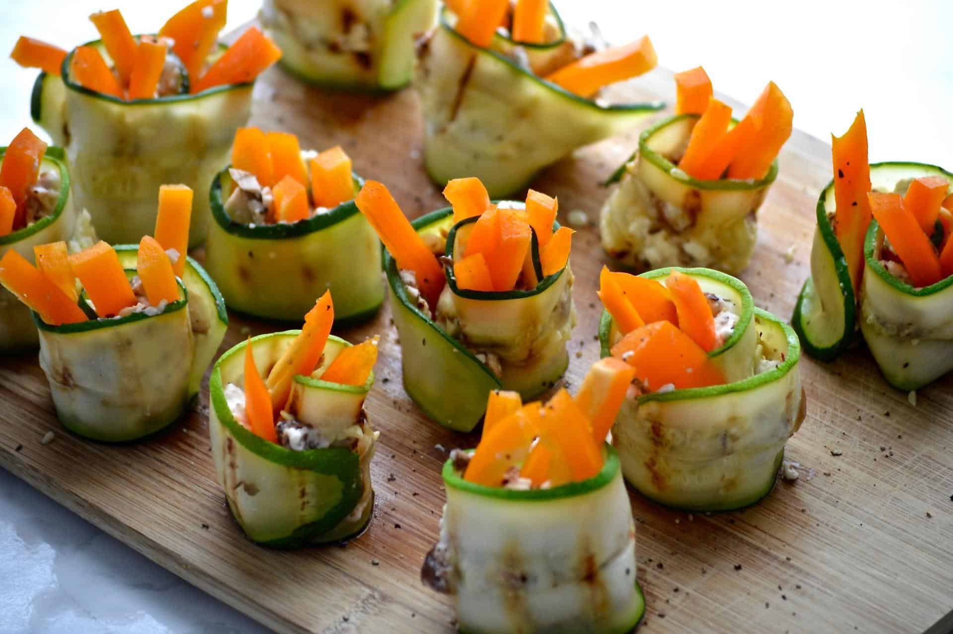 Healthy Zucchini Rolls An Unblurred Lady