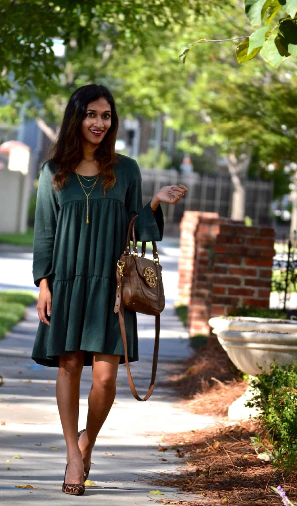 Forest Green Dress An Unblurred Lady