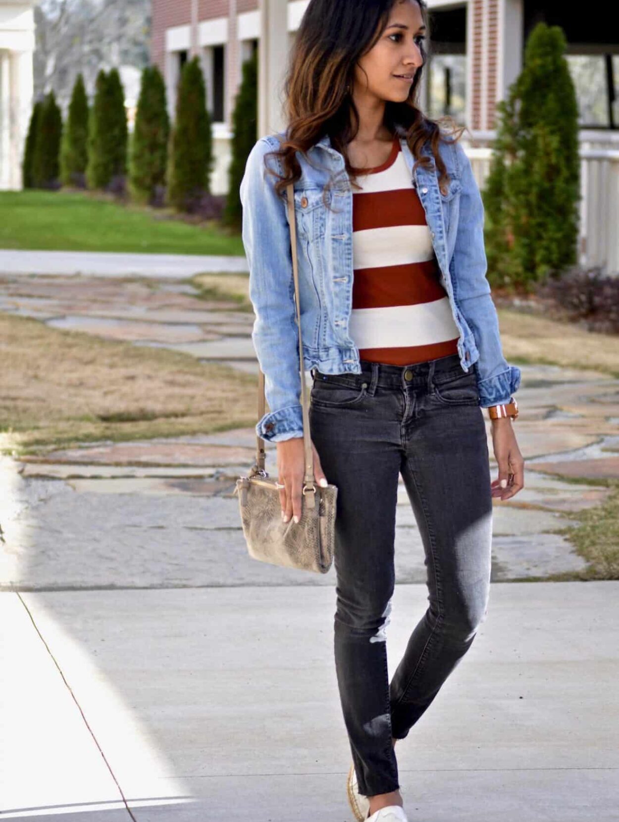 two denim tones