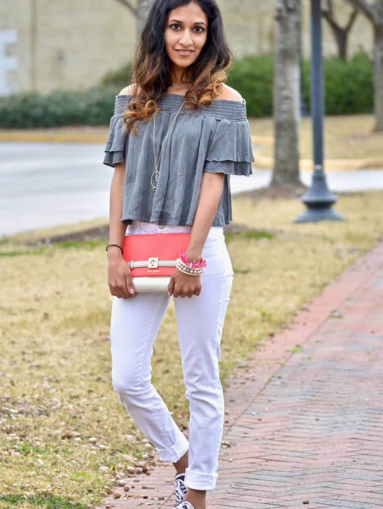 white denim style
