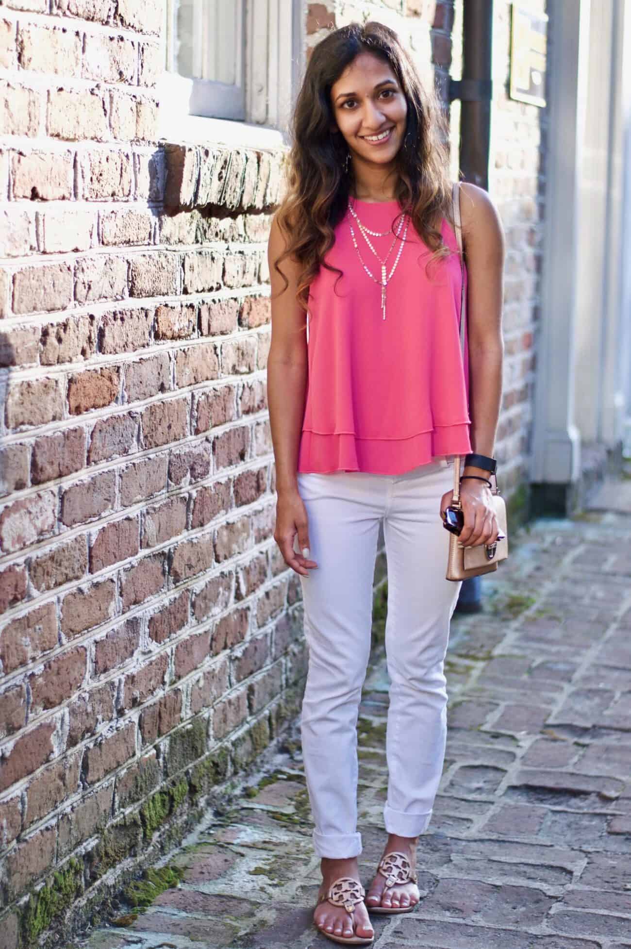 Rose Gold and Bright Pink Outfit An Unblurred Lady