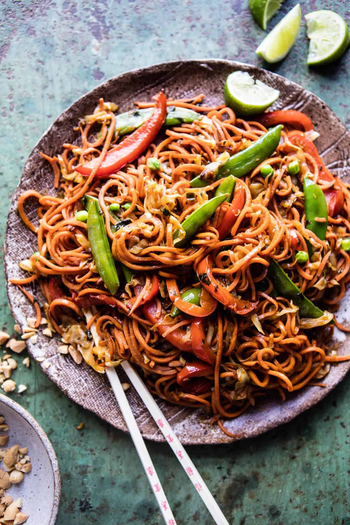 vegetable spiral noodles vegetable spiral noodles