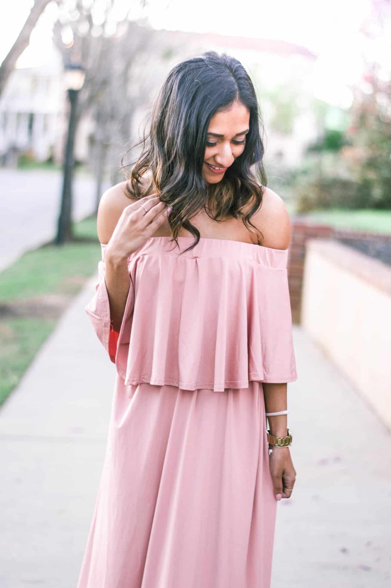 A 17 Blush Maxi Dress and Other Blush Favorites An Unblurred Lady
