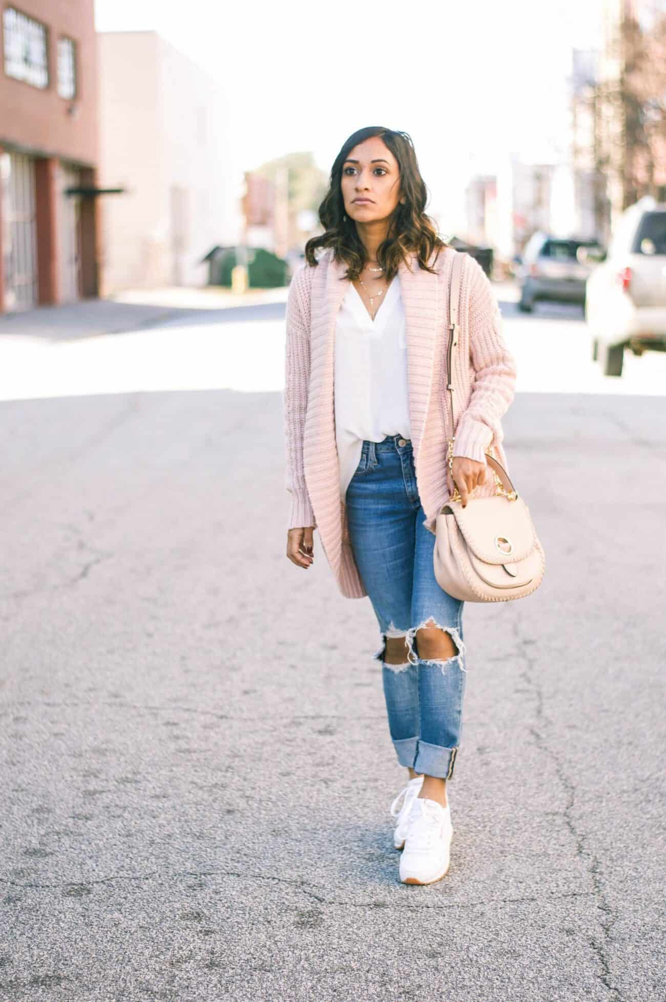 blush cardigan