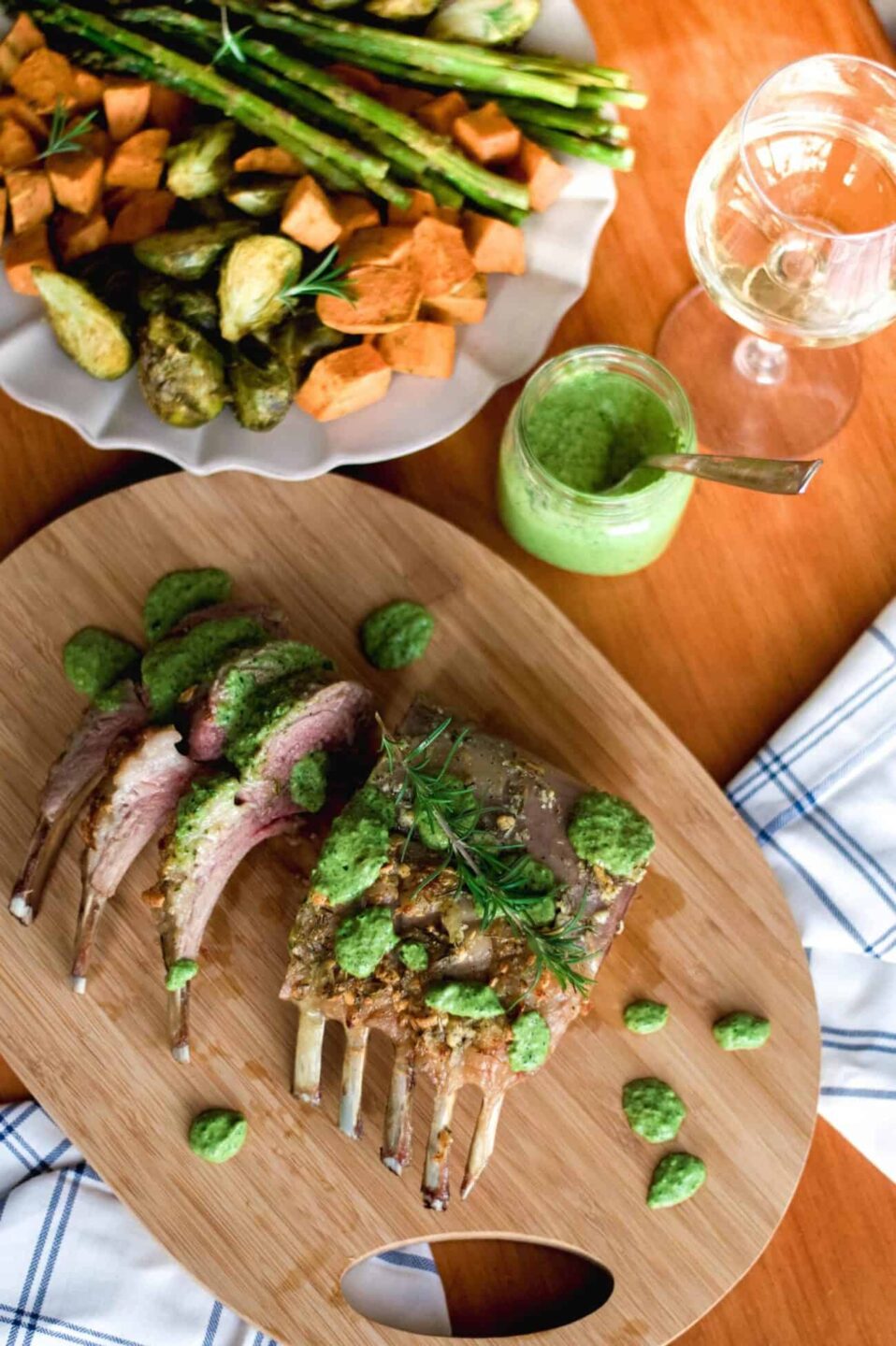 Easter Brunch Recipe Rack of Lamb with Mint Pesto An Unblurred Lady