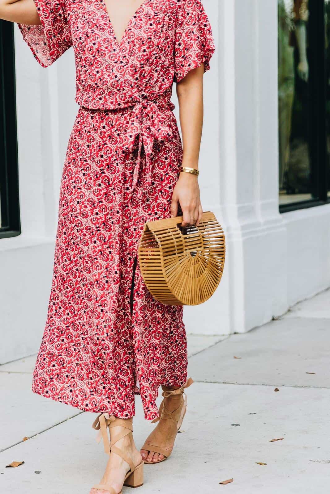 dinner on the beach dress Golden Hour Green Printed Seaside Maxi